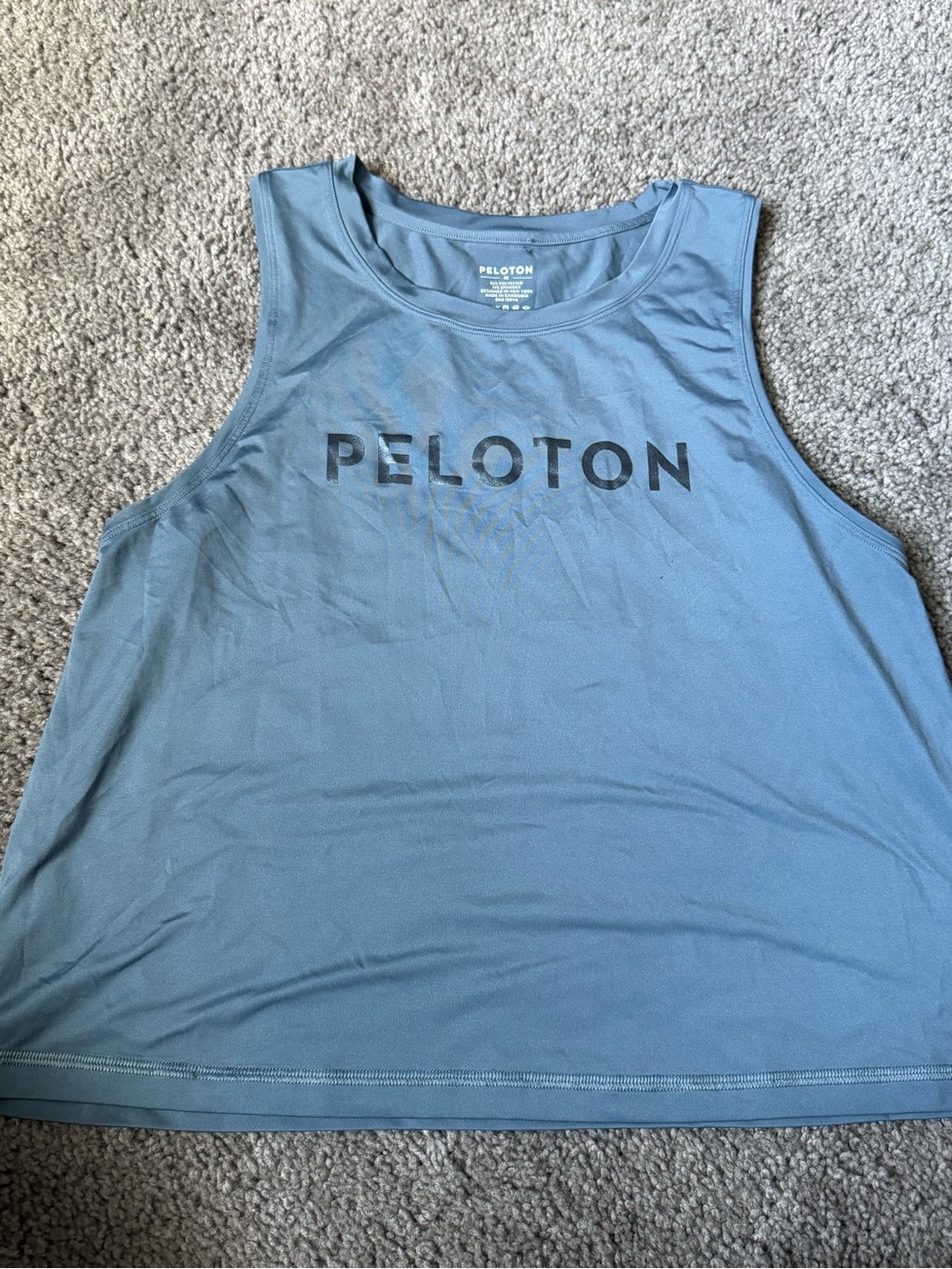 Peloton Slate Blue Performance Muscle Tank
